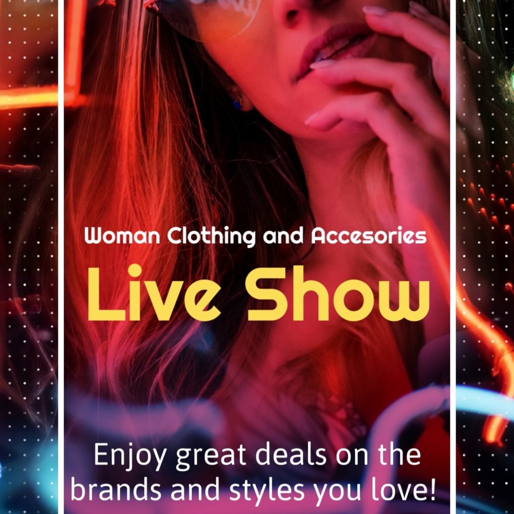 Live show!!! 💃🏽 Woman clothing and accessories!! Let’s have fun!!!